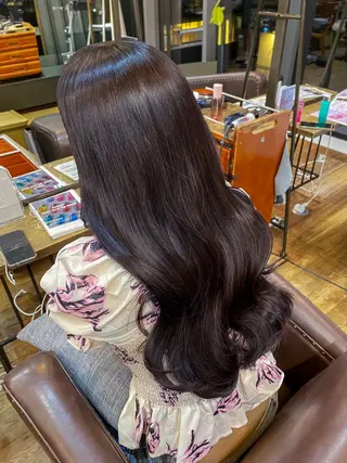 ロング kahona/カラー /白髪染めのヘアスタイル
