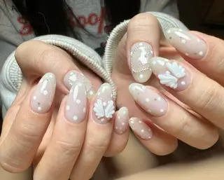 ネイル By moonネイル 🌷ワンホン/韓国風のネイルデザイン