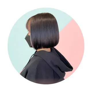 ミディアム カラー 酸性縮毛矯正/ ホッタケイシのヘアスタイル