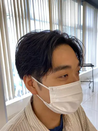 ショート パーマ メンズ メンズサロン/戸塚駅 東口3分/冨田大輝のヘアスタイル