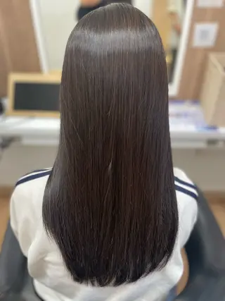 ロング パーマ 葭葉 久美子のヘアスタイル