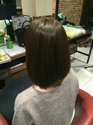 ミディアム EARTH所沢店長　 髪質改善　岡本　勇人のヘアスタイル