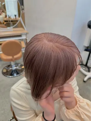 ミディアム カラー 顔まわりカット/艶髪 カラー✨けいとのヘアスタイル