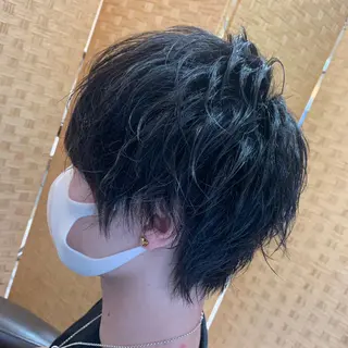 ショート メンズ ブリーチ特化 ハイトーンRYOYAのヘアスタイル
