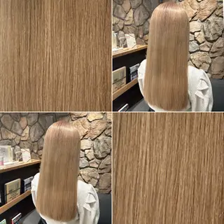 セミロング まろやかなベージュ 小池春樹のヘアスタイル