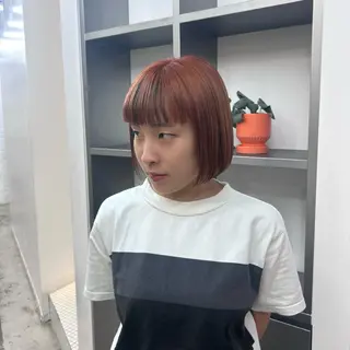 ショート カラー ✨うる艶/ブリーチ✨ 𝓡𝒖𝓷𝐚💋のヘアスタイル