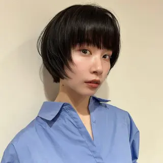 ショート 縮毛矯正/ショート/ ボブ/石橋代智のヘアスタイル