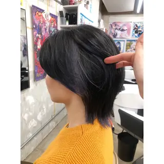 ミディアム カラー 推しカラー✨ オタク美容師ユウカのヘアスタイル