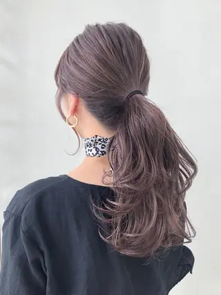 ロング カラー ANNA /艶髪/ハイトーンのヘアスタイル