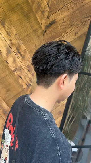 ショート パーマ メンズカット　パーマ 特化美容師　中野稜平のヘアスタイル