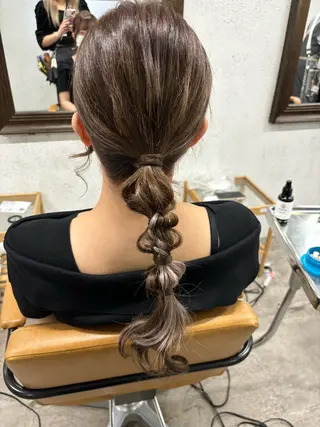ヘアアレンジ 🦋エクステインナー カラーYūka🦋のヘアスタイル