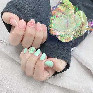 ミディアム ネイル 💎ビューティサロン 湘南　RIRAN💎のネイルデザイン