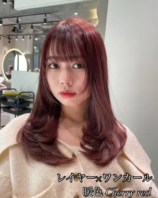 ミディアム Lond Lupinus所属・minagi Lupinusのヘアスタイル