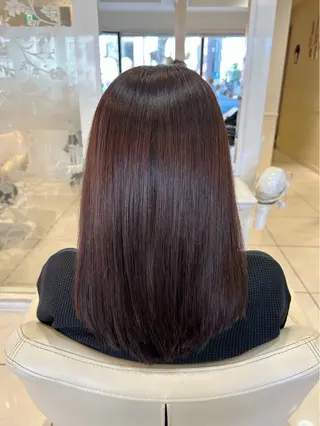 セミロング カラー 髪質改善🥂✨ Mioのヘアスタイル