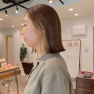 ミディアム カラー 板谷みさき /艶ボブ/藤沢美容室のヘアスタイル