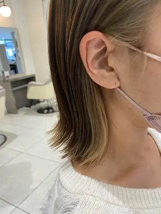 ミディアム カラー 渡辺 亮/ 白髪ぼかし/髪質改善のヘアスタイル