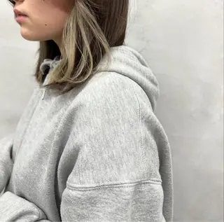 ミディアム カラー MUKU ひかるのヘアスタイル