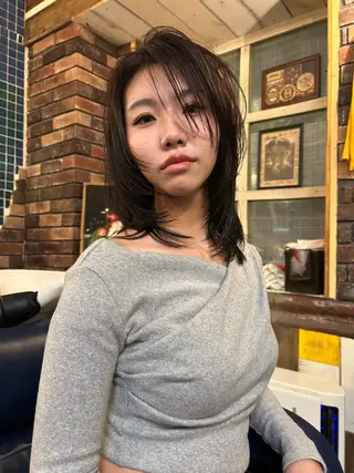 ミディアム 飛田 和真のヘアスタイル