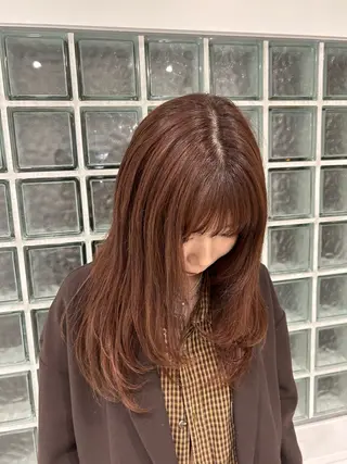 ロング カラー 愛結 暖色カラー🎀🩰のヘアスタイル