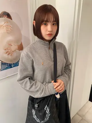 ショート カラー riria/ボブ /ブラウンカラー🎀のヘアスタイル