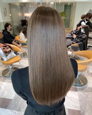 ロング 縮毛矯正/美髪カラー 松田空優哉のヘアスタイル