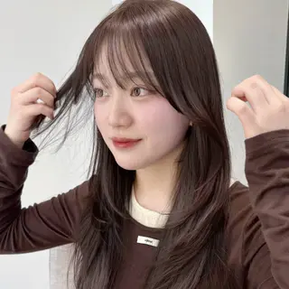 ロング 似合わせ前髪／ 小顔カット🎀そうのヘアスタイル