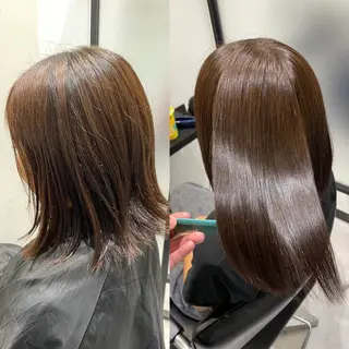 ショート カラー ヘアアレンジ 髪質改善水素TR× レイヤーカット/熊澤のヘアスタイル