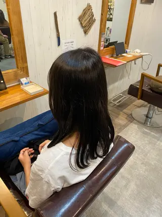 セミロング カラー FASCINO/ 蒔野千遥のヘアスタイル