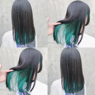 ロング カラー ヘアアレンジ メンズ キッズ 💟Chloe原宿店 🩶ハイトーンのヘアスタイル