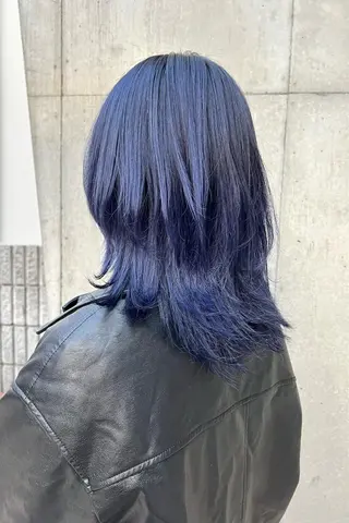 セミロング カラー ヘアアレンジ 🐺ウルフの神🐺 /カラー/けいすけのヘアスタイル