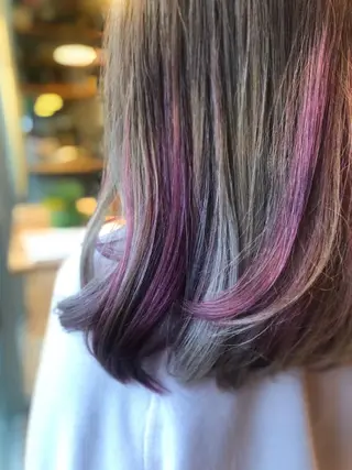 ミディアム カラー BEACH　HAIR&NAIL所属・両国駅徒歩1分⭐️ アイロン仕上げのヘアスタイル