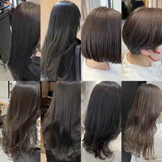 カラー ナミ🩶暗髪/暖色 ❤️/透明感/縮毛のヘアスタイル