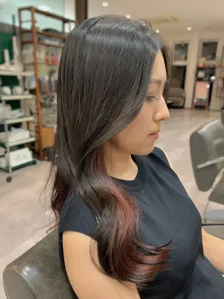 ロング カラー 大門 怜以のヘアスタイル