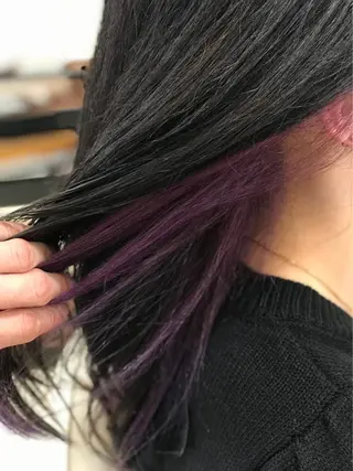 ミディアム 暖色系カラー❤️櫻井 亜美のヘアスタイル