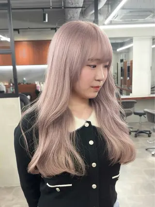 ロング カラー nico TOKYO 渋谷所属・ブリーチ ハイトーン 特化🌈フジタハルキのヘアスタイル
