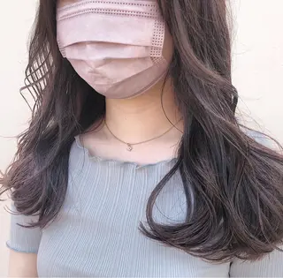 セミロング カラー パーマ ヘアアレンジ 【ツヤ髪美容師】 ツダケイスケのヘアスタイル