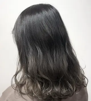 セミロング カラー パーマ 💗艶カラー💗 CECILのヘアスタイル