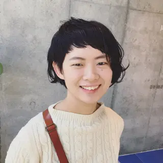 ショート パーマ kitsuki北参道所属・カガラシュン/ショー ト/ボブ/ウルフのヘアスタイル