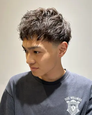 ショート パーマ FREAK BARBER SHOP河原町三条店所属・本多 伸丞のヘアスタイル