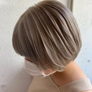 ショート カラー 🎈馬場佑馬/ スパイラルパーマ🎈のヘアスタイル