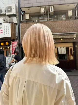 ミディアム カラー 🦖ミニボブ/ボブ /MOEKA🦕のヘアスタイル
