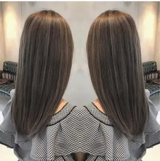 ロング カラー rollen所属・美魔女 美容師NAOのヘアスタイル