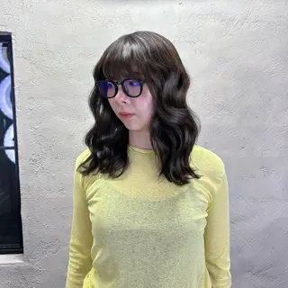 ミディアム カラー ✨うる艶/ブリーチ✨ 𝓡𝒖𝓷𝐚💋のヘアスタイル