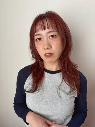 セミロング いりえ しゃけのヘアスタイル