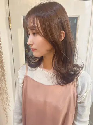 ミディアム カラー シバタ ショウゴのヘアスタイル