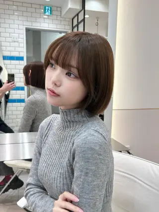 ショート ボブ/レイヤーボブ/ 髪質改善/梶川 夏季のヘアスタイル