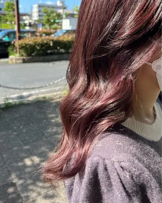 ロング カラー 大野 桃果のヘアスタイル
