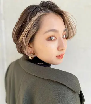 ショート ヘアアレンジ カラー GiseL 博多 ジゼル　博多のヘアスタイル