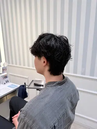 パーマ メンズ 幕内 梨乃亜のヘアスタイル