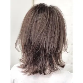 ミディアム カラー KIZU 髪質改善 オカルト怪談のヘアスタイル